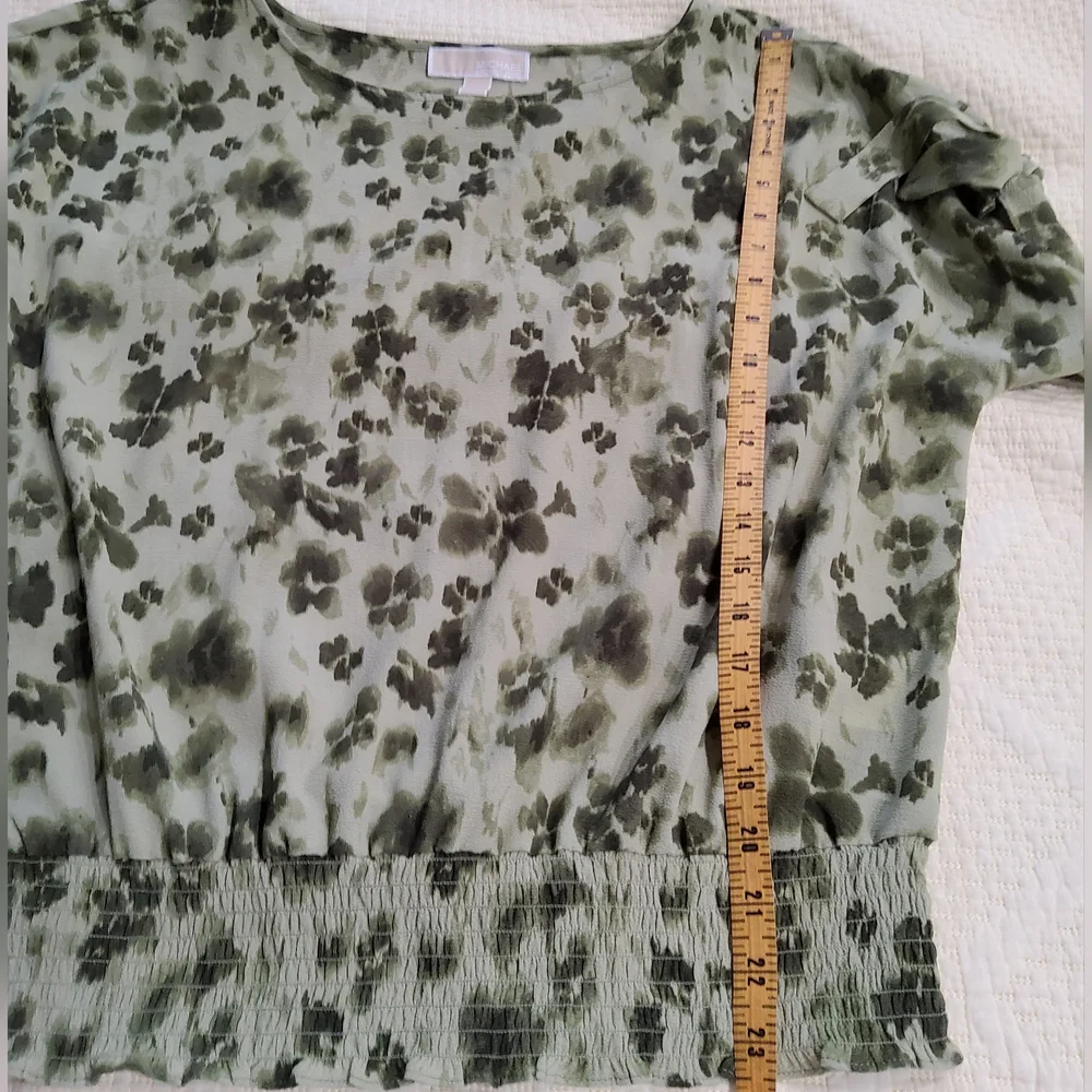 Michael Kors Kimono Tie Dye Top Short Sleeve Blouse Size XL